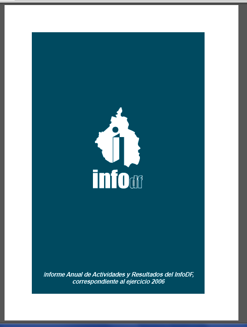 Portada de Informe de actividades y resultados 2006